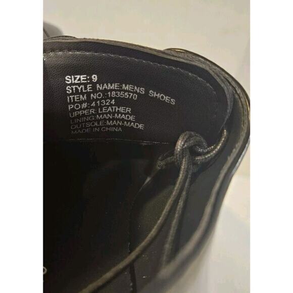 Perry Ellis Men’s Leather Oxford Lace-Up Dress or‎ Casual Shoe Black / Size 9 main image 12